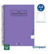 CUADERNO ESPIRAL  TAPA EXTRADURA    PAPYRUS04-UNICOLOR5 - A4+ - 80H - CUADRÍCULA 5MM - 90G - COLORES SURTIDOS