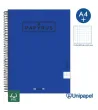 CUADERNO ESPIRAL  TAPA EXTRADURA    PAPYRUS04-UNICOLOR5 - A4+ - 80H - CUADRÍCULA 5MM - 90G - COLORES SURTIDOS