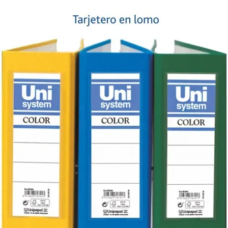 ARCHIVADOR PALANCA UNISYSTEM - A4 - COLOR BLANCO - LOMO 45MM