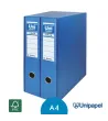 BOXES DOS ARCHIVADORES DE PALANCA UNISYSTEM COLOR AZUL - A4 - COLOR AZUL
